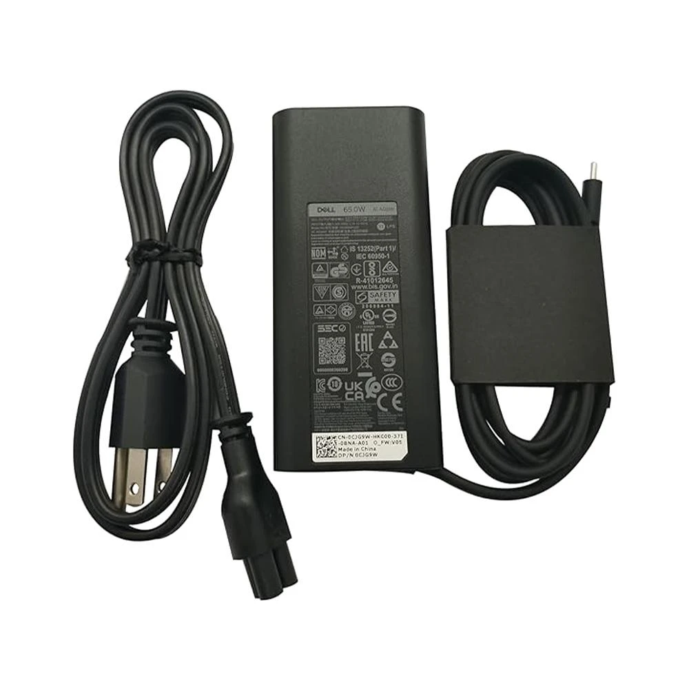 DELL 65 WATT USB TYPE-C AC LAPTOP ADAPTER (USED ORGINAL) view 2