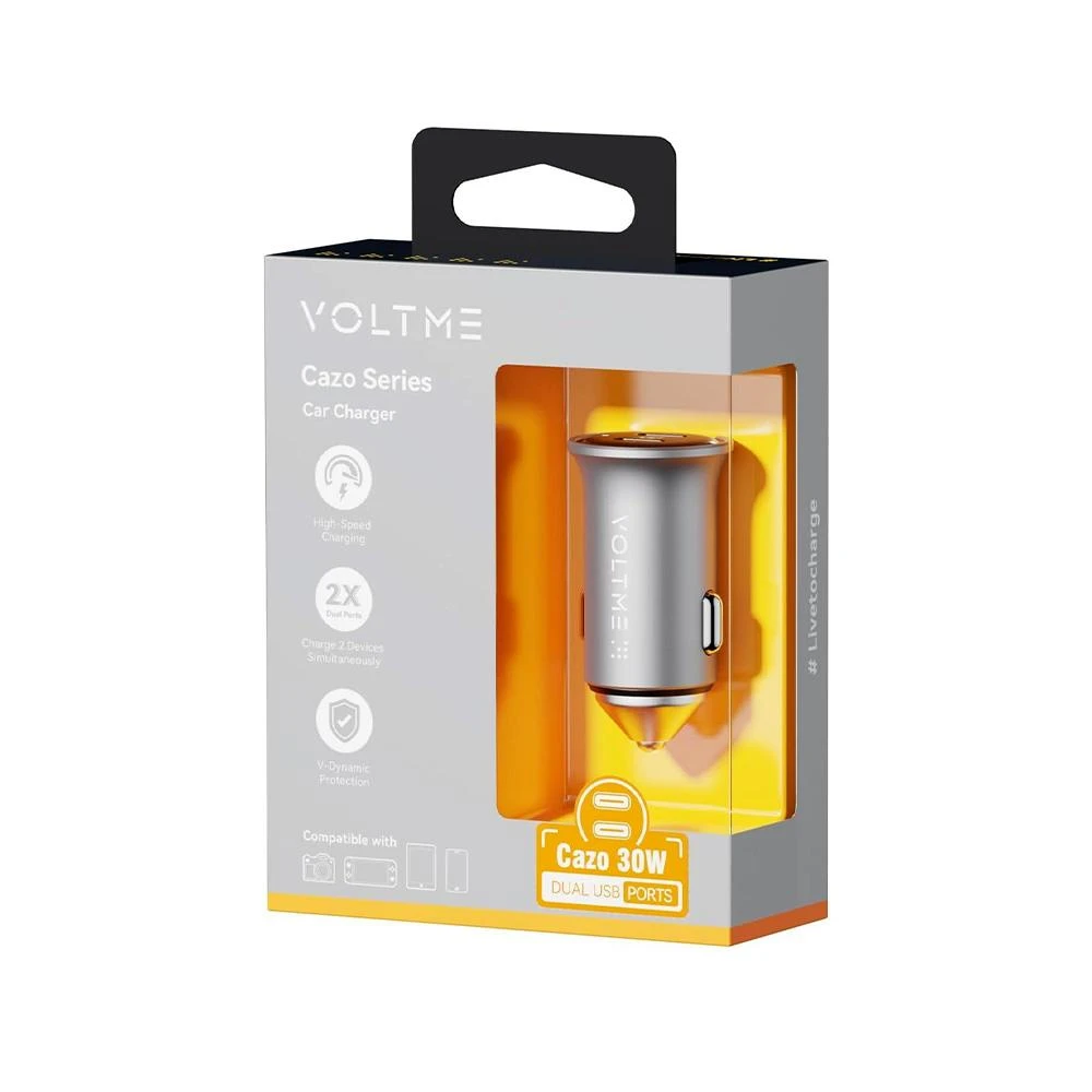 VOLTME CAZO 30CC/30W CAR Charger -2 PORT TYP-C | D2004/D2012/D2013 view 2