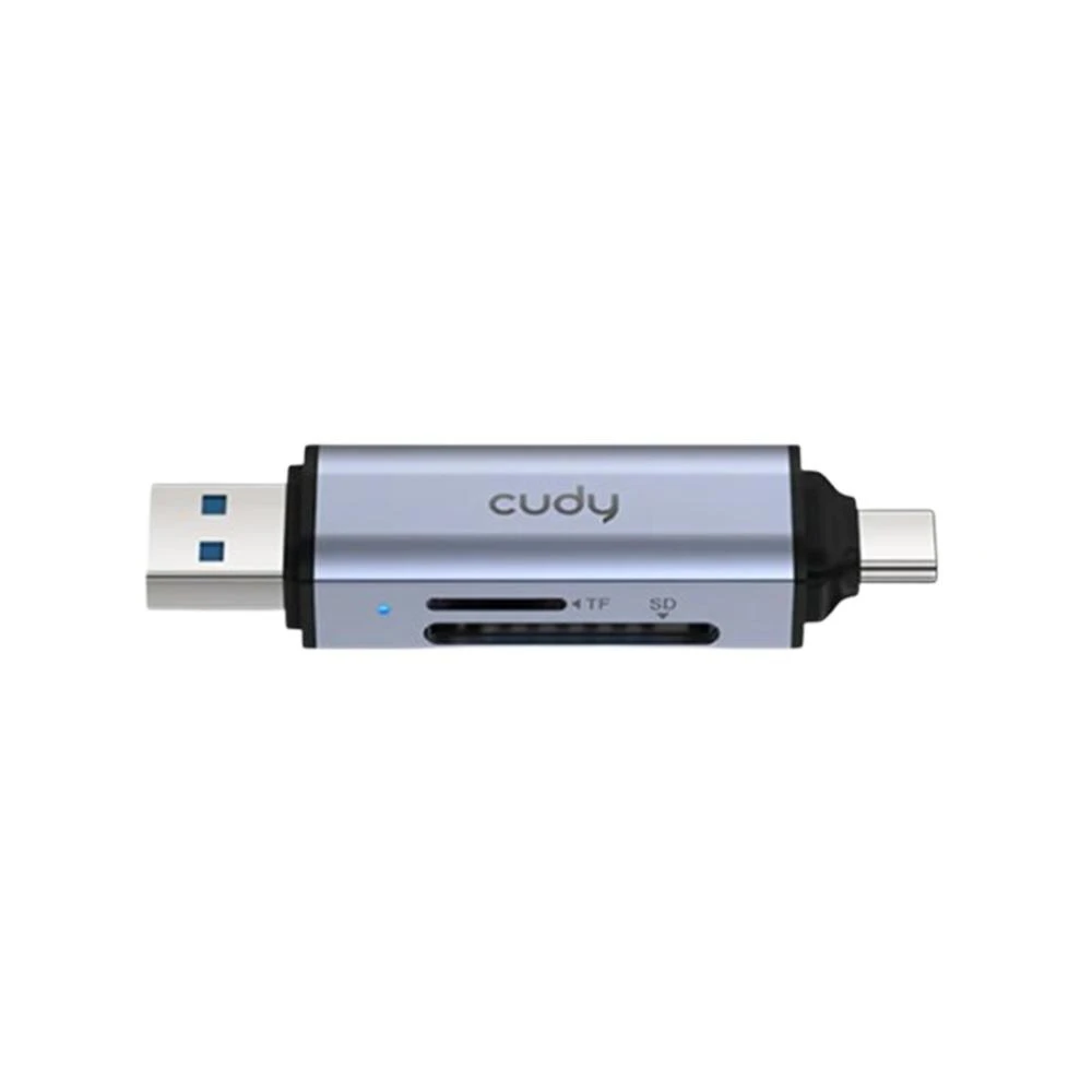 Cudy UH200 2-in-1 Dual USB SD/TF Card Reader