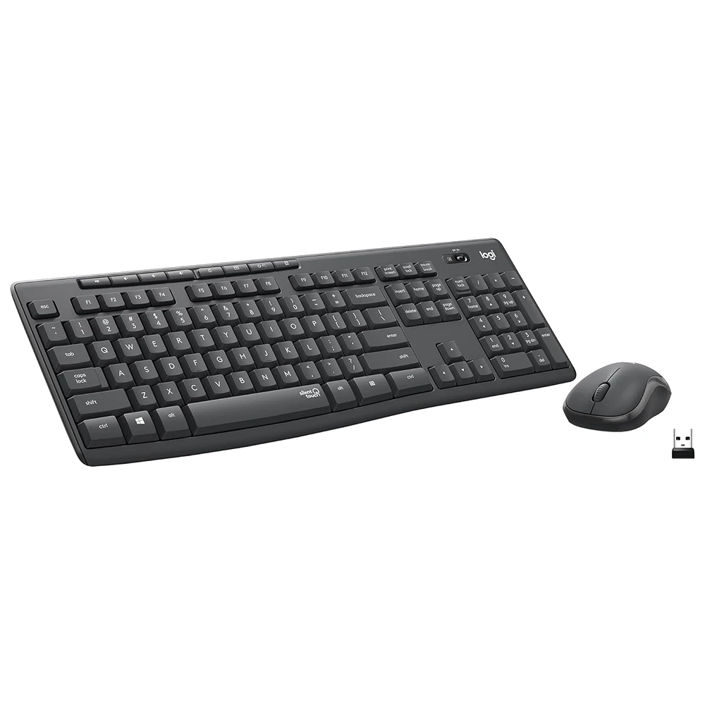 LOGITECH MK295 WIRELESS MOUSE + KEYBOARD COMBO WITH SILENT TOUCH TECHNOLOGY