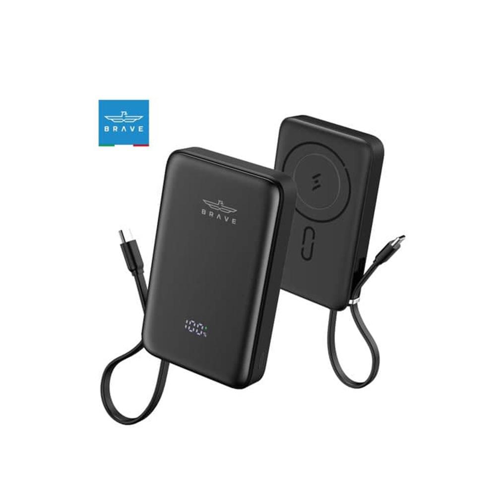 BRAVE MAGPOW ULTRA MINI WIRELESS FAST CHARGING 20W POWER BANK 10000 MAH - الصورة 3