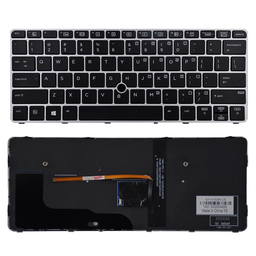 HP 820 G4 keyboard replacement:Black
