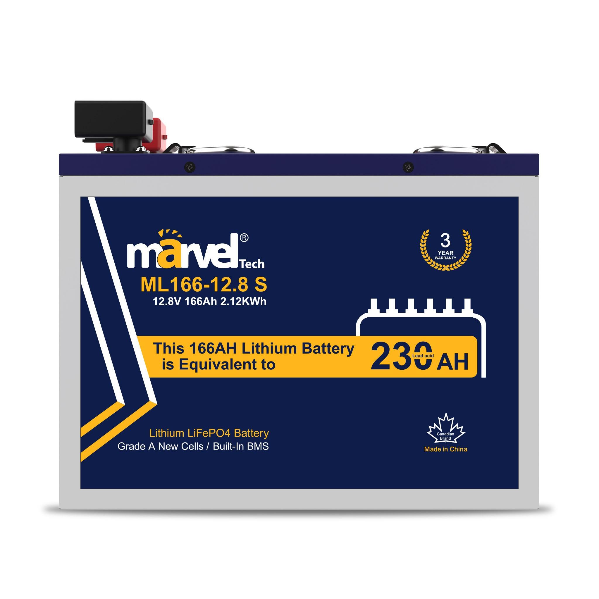 MARVEL LITHIUM ML166 LIFEPO4 BMS BATTERY