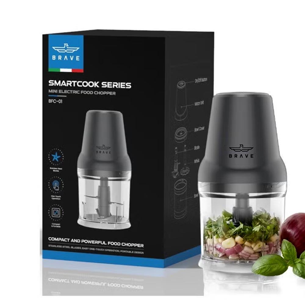 BRAVE SMART COOK 400W MINI ELECTRIC STAINLESS STEEL BLADEFOOD | BFC-01 - Image 2