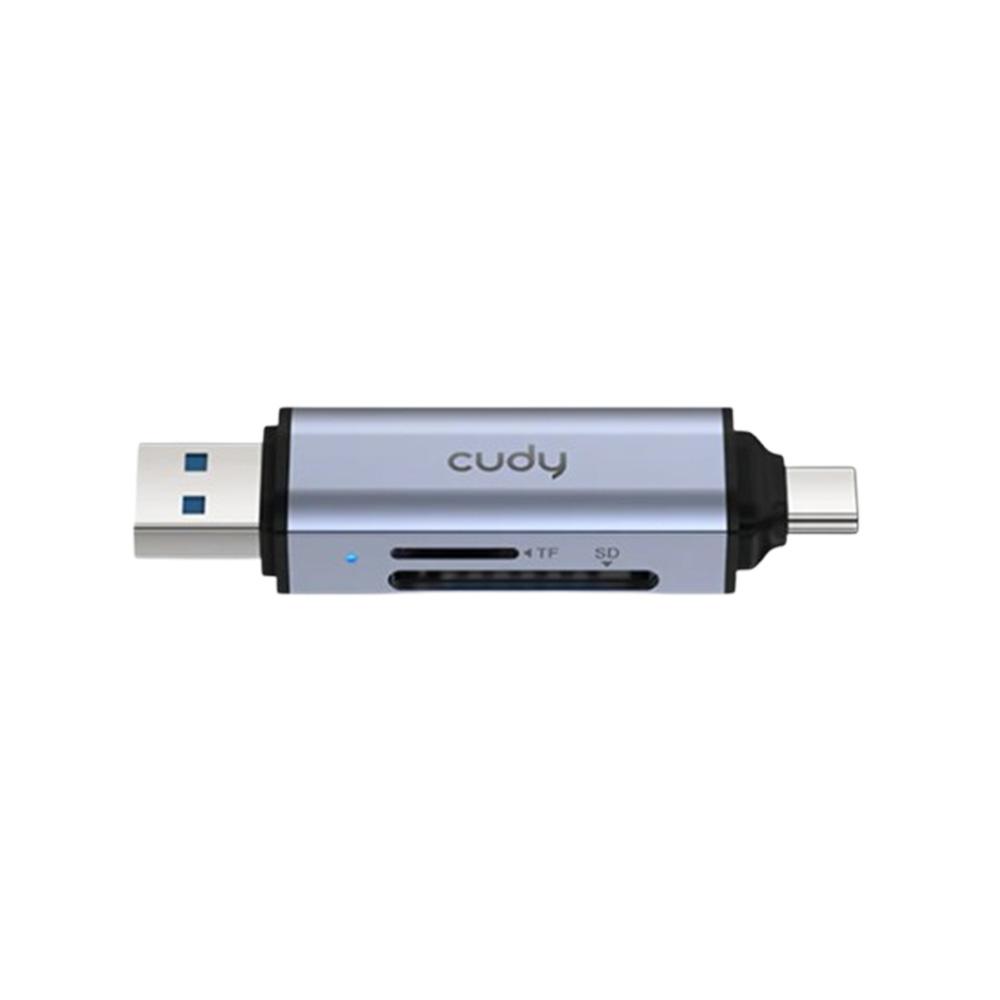 Cudy UH200 2-in-1 Dual USB SD/TF Card Reader