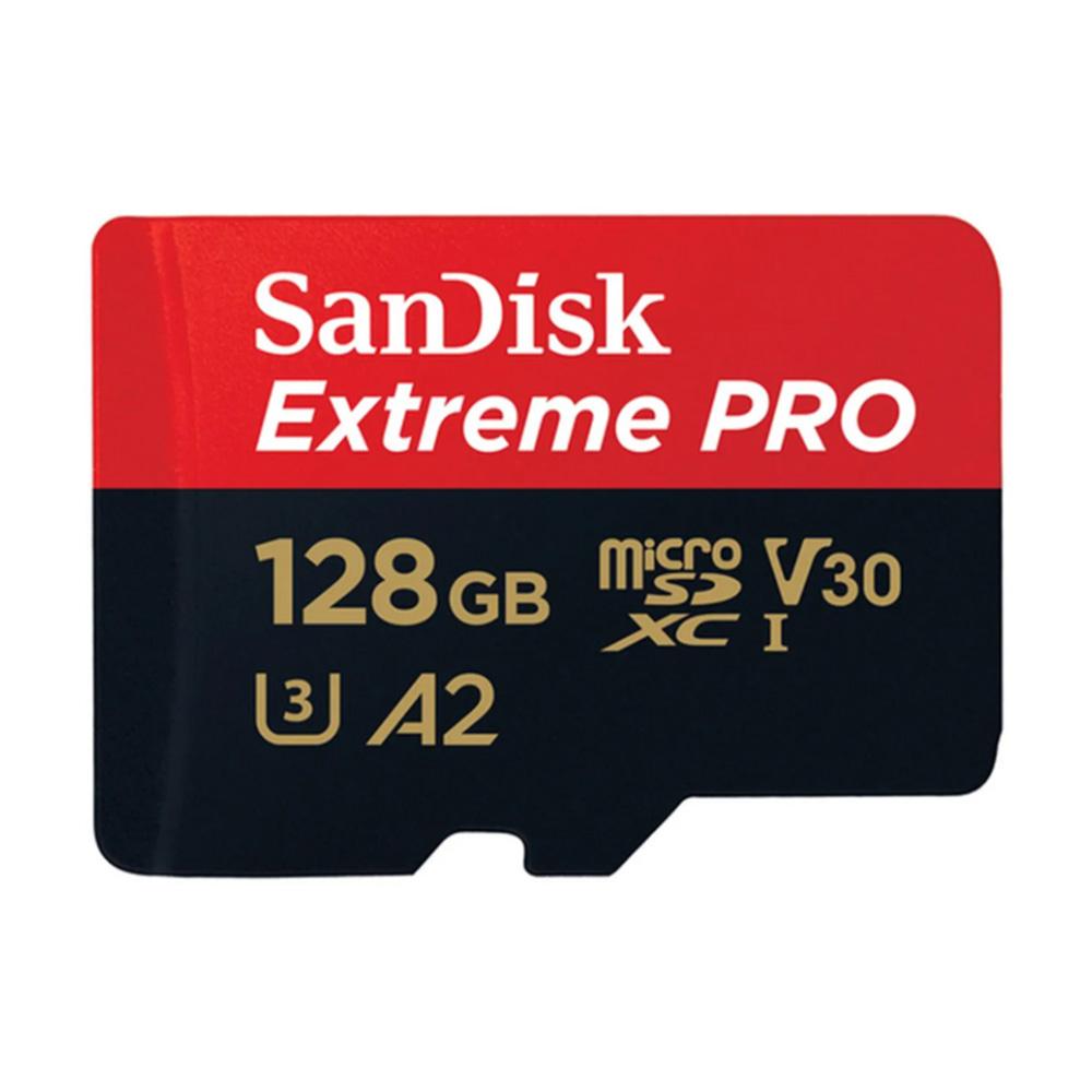 SanDisk Extreme PRO microSDXC 128GB UHS-I Memory Card (200MB/s Edition) with Adapter