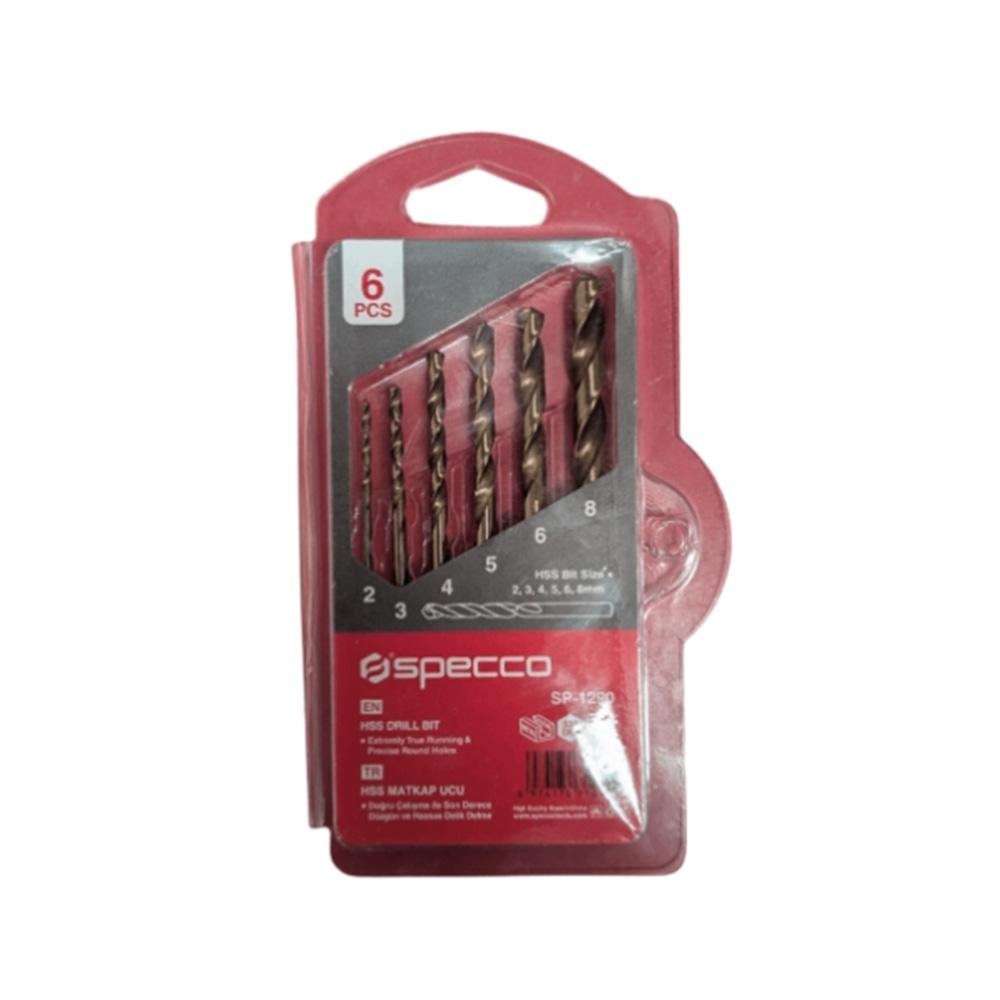 Specco Tools SP-1280 / 6-piece masonry and concrete drill bit set