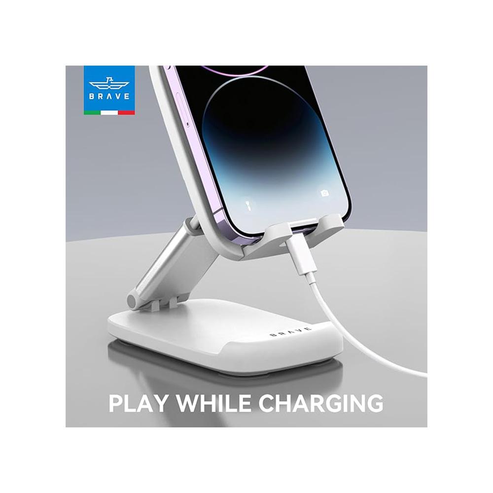 BRAVE 2-in-1 Foldable Adjustable Phone & Tablet Stand for Desk – Pocket-Sized (Copy) - Image 2