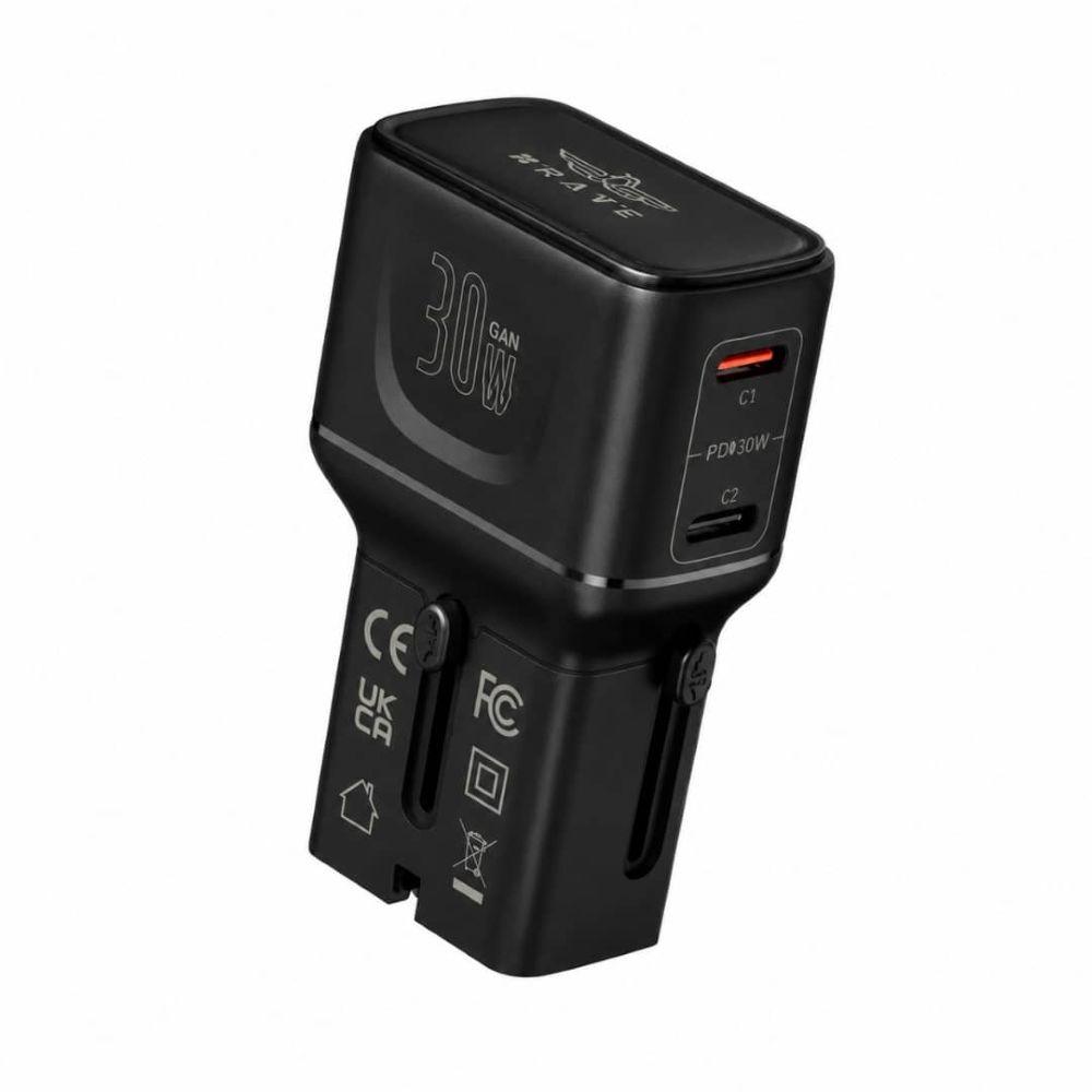 Brave 30W GaN dual-port travel wall charger / BTC-48
